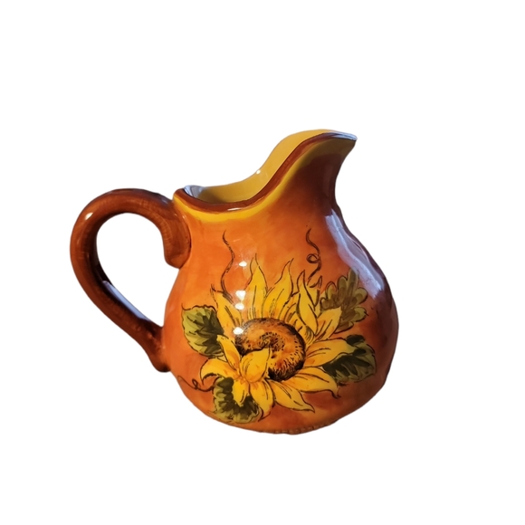 Orange Rooster creamer - Picture 2 of 3